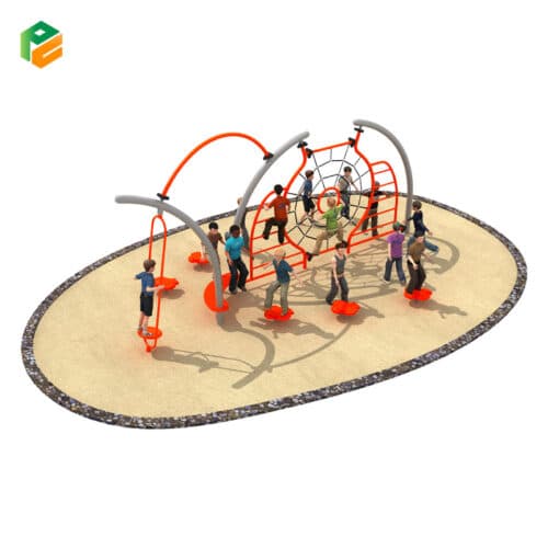 Kids Outdoor Metal Climbing Frame for Public Parks-1