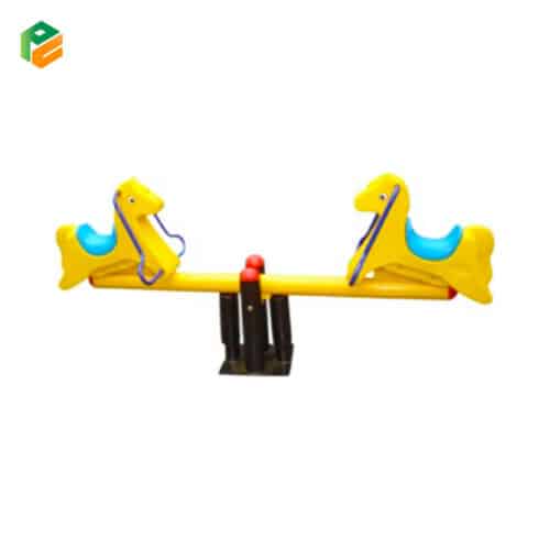 Kids Seesaw Garden Toys with Pony Figure-1