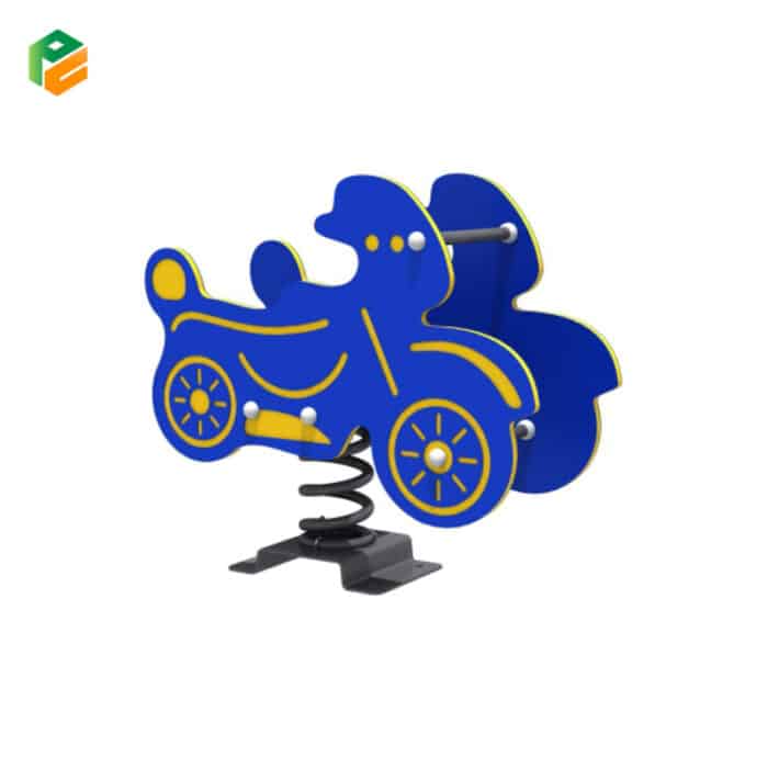 Motorcycle Sit-in Spring Rider for Amusement Park – Play Vendor