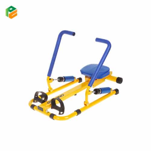 Kids Outdoor Training Equipment Double Track Rowing Machine-1