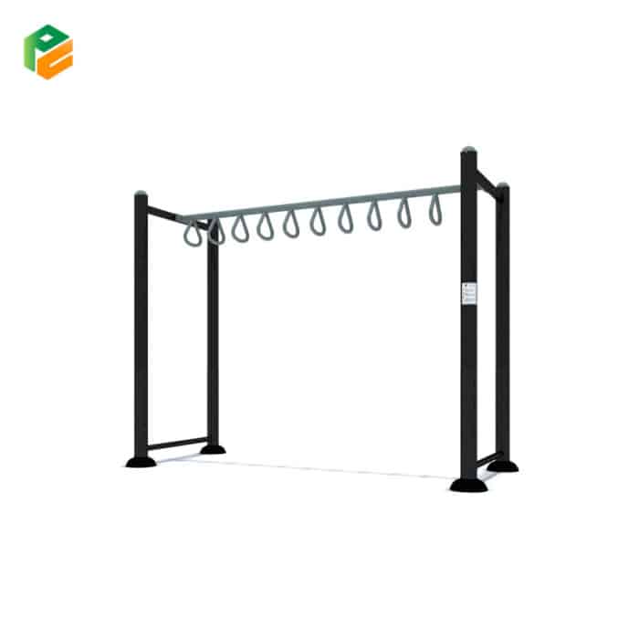 Monkey Rings Exercise Outdoor Gym Equipmemt Monkey Bars with Rings – Play Vendor