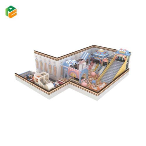 Candy Castle Themed Large-Scale Integrated Indoor Play Park